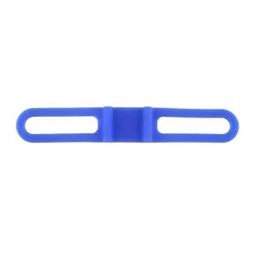 Кріплення ліхтаря на велосипед, силікон блакитне