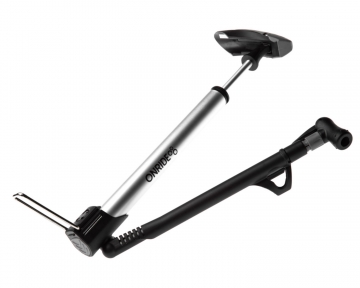 Насос компактний OnRide Power алюмінієвий зі шлангом та підніжкою