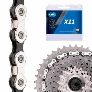 Ланцюг KMC X11 11 швидкостей із замком 114 ланок + замок