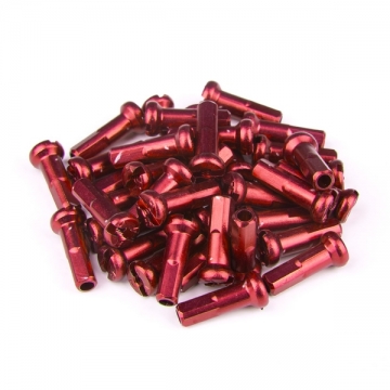 Ніпелі FireEye ALU 7075 2/14мм алюміній 38 шт червоний