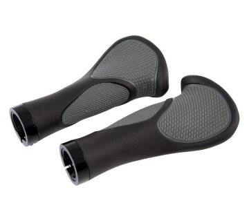 Ручки руля Longus ANATOMIC ергономічні з замком чорний 140мм