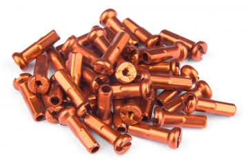 Ніпелі FireEye ALU 7075 2/14мм алюміній 38 шт помаранчевий