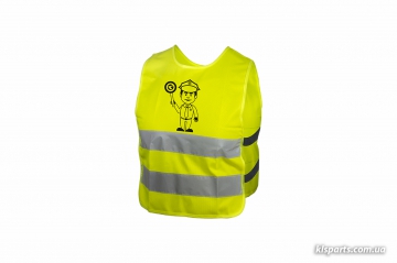 Світловідбиваючий жилет KLS Starlight дитячий police - M