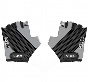 Рукавички дитячі ONRIDE Gem  чорний-сірий 7-8