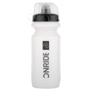 Фляга ONRIDE Ram 600 мл. прозора чорна з ковпачком 21
