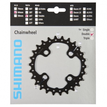 Зірка шатунів FC-M675 SLX, 26зуб. АK
