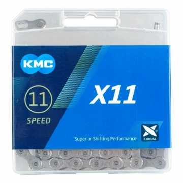 Ланцюг KMC Х11 11 швидкостей 114 ланок + замок сірий