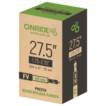 Камера ONRIDE 27.5"x1.75-2.15" FV 48