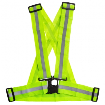 Світловідбиваючий жилет Lit on не еластичний S-L OEM (ш.лямок: 50 мм; ш.світлов.смужки: 15 мм)