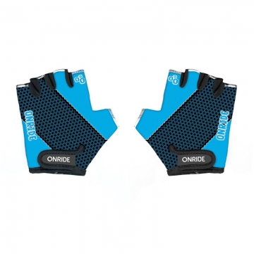 Рукавички дитячі ONRIDE Gem  чорний-синій 7-8