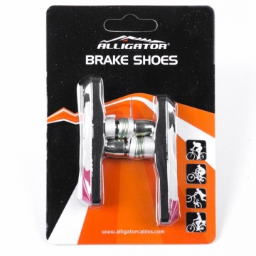 Колодки гальмівні Alligator VB-697 72 мм триколірний для V-Brake чорний