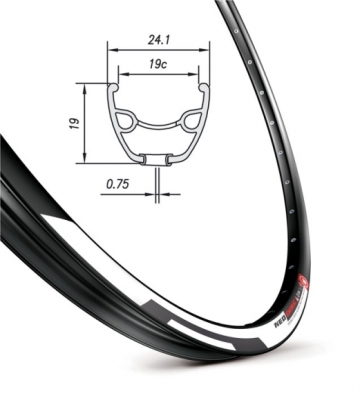 Обід Mach1 Neo Disc 26˝ 32 отвори під диск чорний