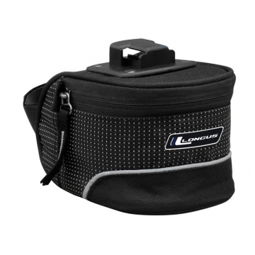 Подседельная сумка CARIE QR 1,0L защелка, черная