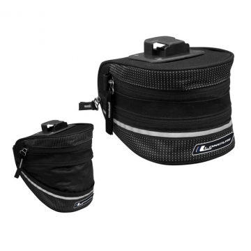 Подседельная сумка EXPAND QR 1,9/2,8L защелка, раскладывающаяся, черная