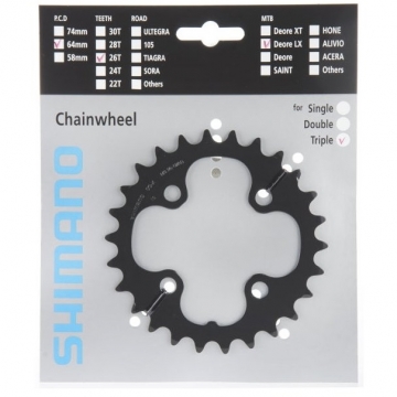 Зірка шатунів FC-M660 SLX, 26зуб, 9-швидк.
