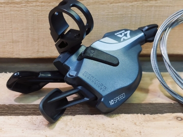 Манетки SRAM X7 10 speed черн-серебр