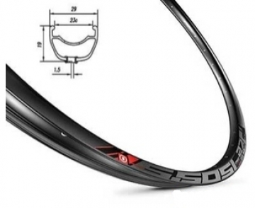 Обід Mach1 5.50 SL DISC 29˝ 32 отвори під диск чорний FV