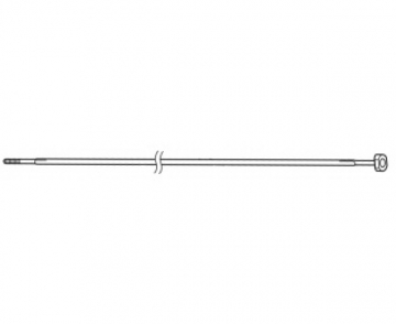 Спица 286мм перед колеса WH-R600/R560/R550 плоская, серебрист