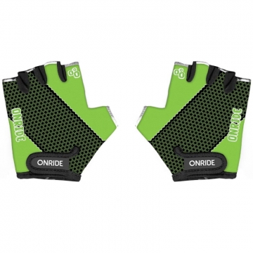 Рукавички дитячі ONRIDE Gem  Чорний-зелений 3-4