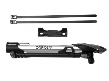 Насос компактний OnRide Power алюмінієвий зі шлангом та підніжкою