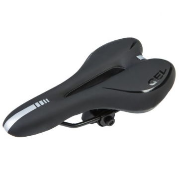 Сідло спортивне з отв.280*150 мм чорн з білим