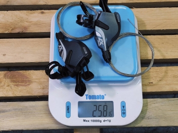 Манетки SRAM X7 10 speed черн-серебр