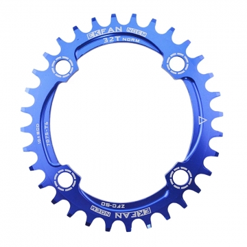Звезда шатунов неспадайка овал 32T BCD 104 синяя
