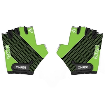 Рукавички дитячі ONRIDE Gem   Чорний-зелений 11-12