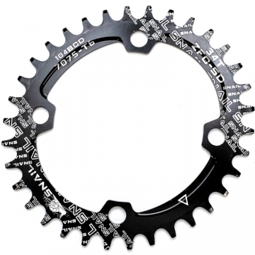 Звезда-неспадайка к шатуну NW AL 32T овал BCD 104 черн. SNAIL