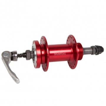 Втулка задняя AL 36H disk, SHUNFENG SF-A210R красный с эксцентр, пром, подшипн, под трещетку