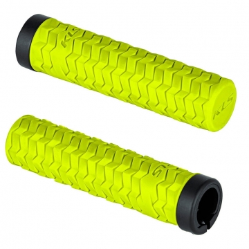 Ручки на кермо з одним замком KLS Poison LockOn лайм