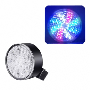 Мигалка цветная,microUSB,встроенный аккум.