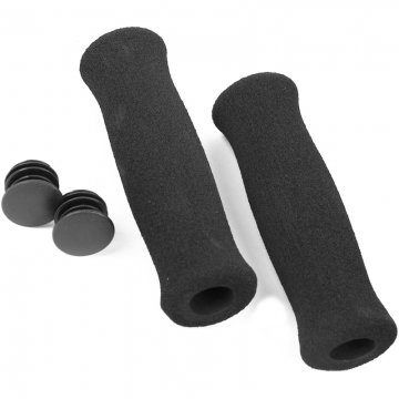 Ручки руля Velo Foam 125мм пена, мягкие, в упаковке, черные