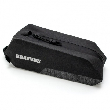 Велосумка на верхню трубу рами 24.5x8x7 см чорний BRAVVOS QL-502