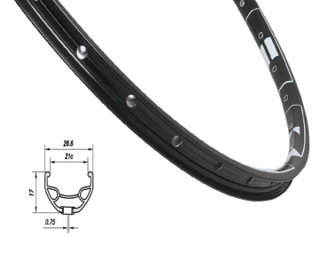 Обід Mach1 Karma Disc 27.5˝ 32 отвори чорний