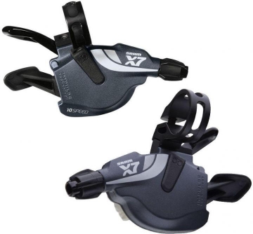 Манетки SRAM X7 10 speed черн-серебр