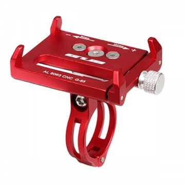 Тримач гаджета GUB G-85 на кермо/винос алюмінієвий. червоний