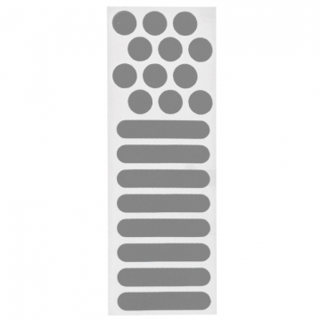 Наліпка світловідбиваюча на шолом біла