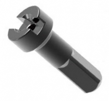 Ніпель MV14 14 мм алюміній упаковка 100шт.