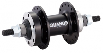 Втулка задн. Quando Disk, резьбовая Cr-Mo ось, на гайках, 36отв. черн.