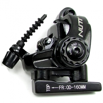 Тормоз диск. механ. шоссе NUTT S-6T FLAT MOUNT с адаптером задн. под 160мм