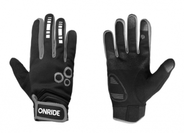 Рукавички ONRIDE Pleasure 20 колір чорний/сірий розмір M