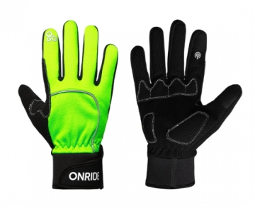 Рукавички ONRIDE Icy 10 колір неон жовтий розмір 2XL