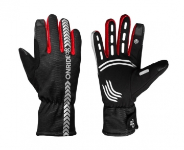 Рукавички ONRIDE Kaplan колір червоний/чорний розмір XL