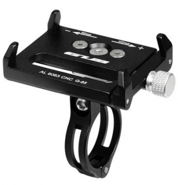 Тримач гаджета GUB G-85 на кермо/винос алюмінієвий. чорний