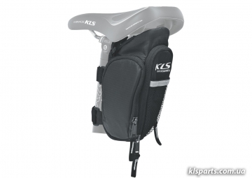 Сумка подседельная KLS Dapper (обьем 1,3 + 0,4 л) черная