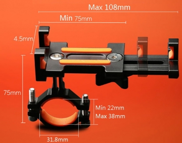 Крепеж для телефона на руль велосипеда алюминий